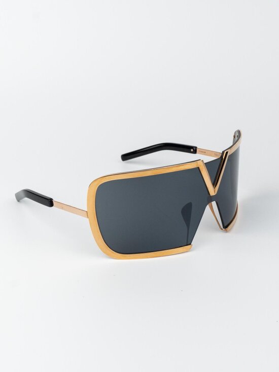Valentino Women Sunglasses Titanium Gold Grey Mask V-ROMASK VLS-120A 146 main image 12